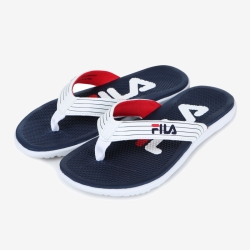 Fila Slick Thong - Miesten Sandaalit - Valkoinen/Laivastonsininen/Punainen | FI-13353